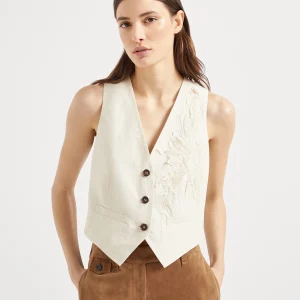 Flora Appliqu?? vest