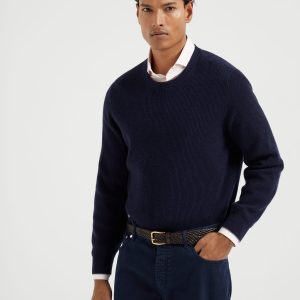 English Rib knit sweater