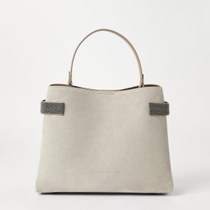 Suede Top-Handle Essence bag
