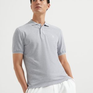 Piqu?? polo shirt