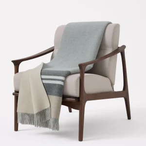 Cashmere double cloth throw