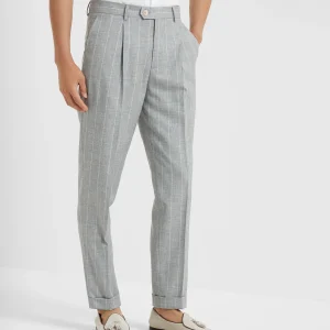 Chalk stripe trousers