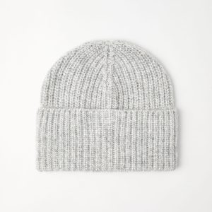 Rib knit beanie
