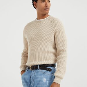 English Rib knit sweater