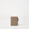 Compact leather wallet