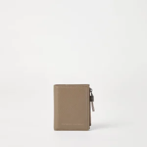 Compact leather wallet