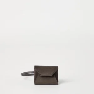 Suede handbag charm