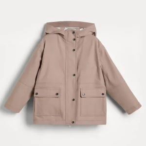 Bonded poplin parka