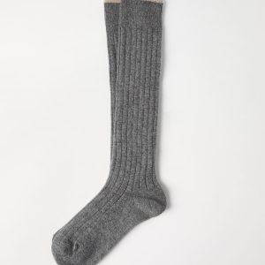 Rib knit socks