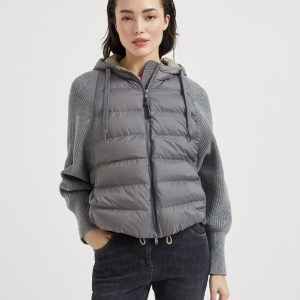 Nylon down jacket