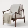 Cashmere double cloth throw