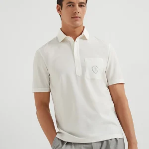 Polo with pocket and logo