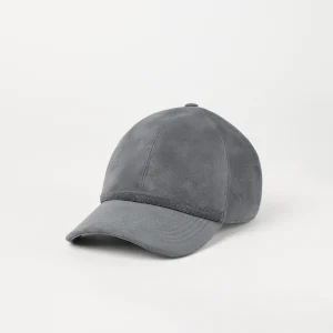 Suede baseball cap