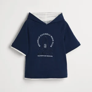 Short sleeve sweatshirt