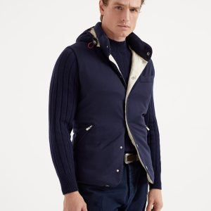 Cashmere and vicu?a down vest