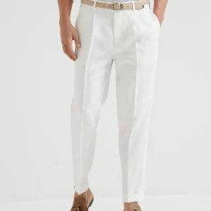 Leisure fit trousers with pleats