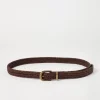 Leather belt