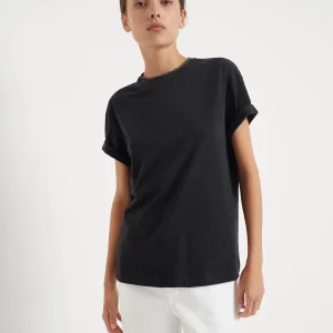 T-shirt with Precious Faux Layering