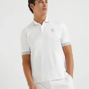 Jersey polo shirt