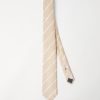 Striped silk necktie