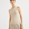 Ribbed jersey top