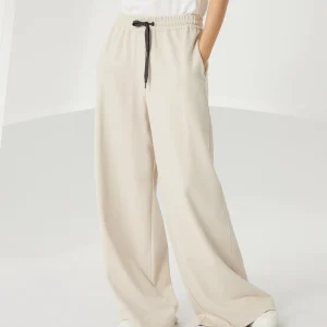 Smooth French terry trousers