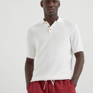 Wide rib polo