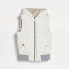 Bonded taffeta vest