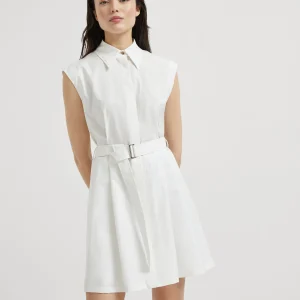 Mini Chemisier dress with monili