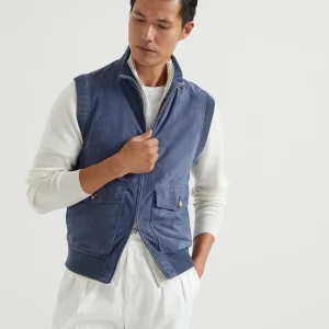 Suede vest