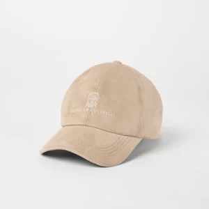 Suede baseball cap