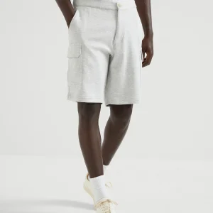 Double French terry Bermuda shorts