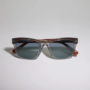 Rectangular titanium sunglasses