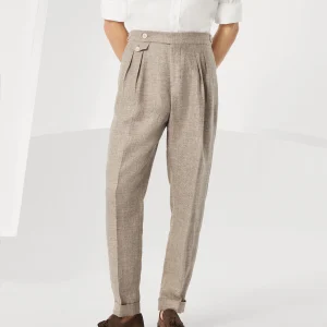 Double pleated trousers