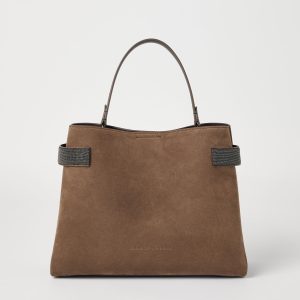 Suede Top-Handle Essence bag