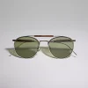 Round titanium sunglasses
