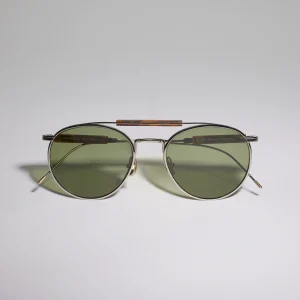 Round titanium sunglasses