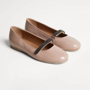 Leather flats