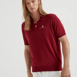 Lightweight knit polo shirt