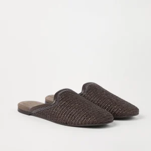 Techno raffia slipper