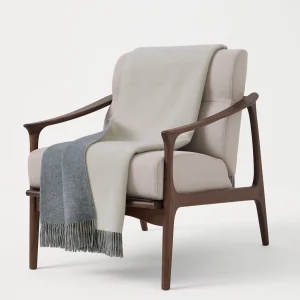 Cashmere double cloth throw