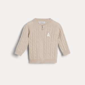 Bernie Baby cable knit cardigan