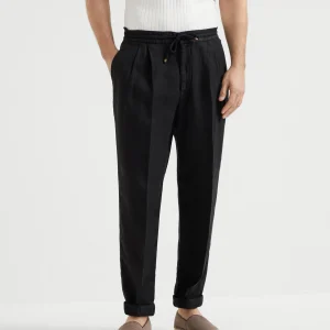 Leisure fit trousers with drawstring