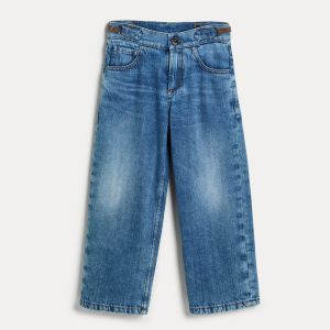 Soft denim trousers