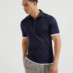 Polo with Faux-Layering
