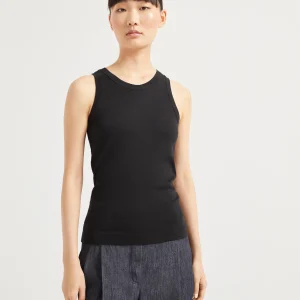 Ribbed jersey top