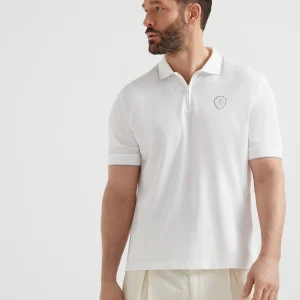 Piqu?? polo shirt