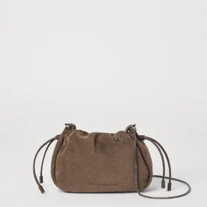 Suede mini Mellow Bucket bag