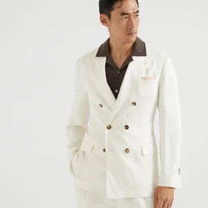 D??lav?? linen and silk twill jacket
