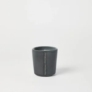 Candle in craquel??e vessel